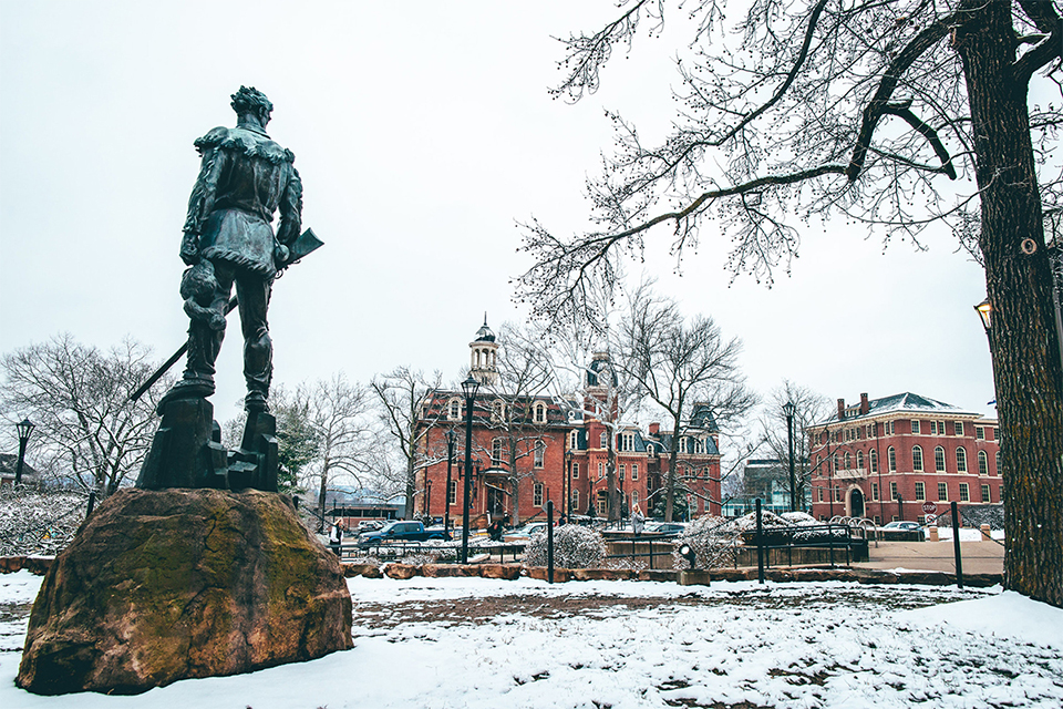 Snowy WVU Downtown Campus